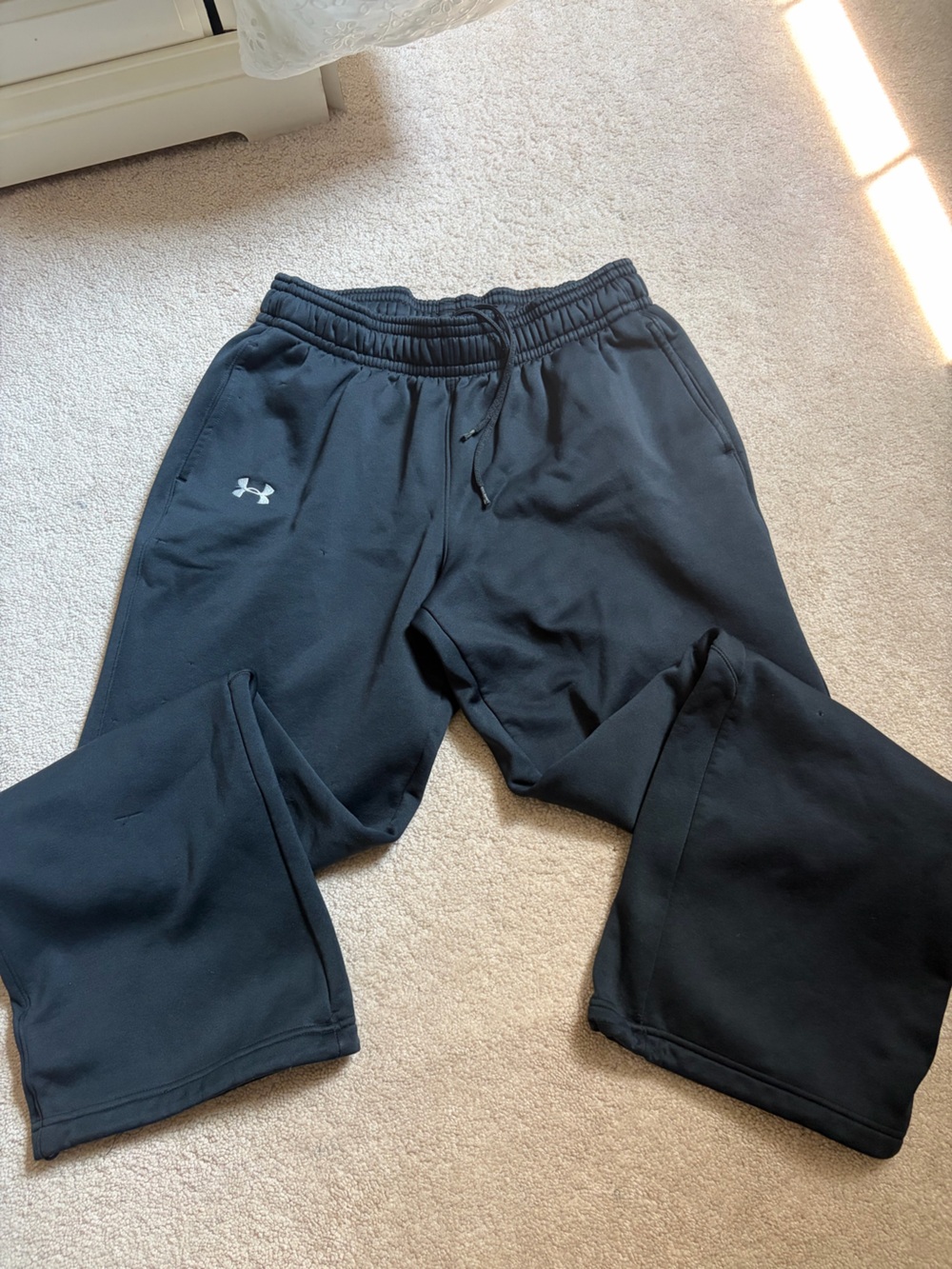 Under Armour Kids Black Active Jogger Pants with Logo